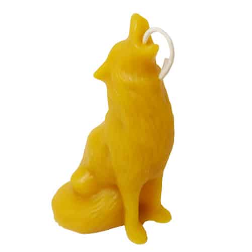 Wolf Beeswax Candle