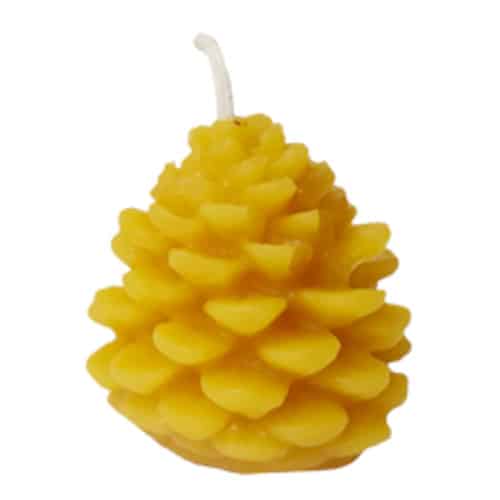 Pinecone Besswax Candle