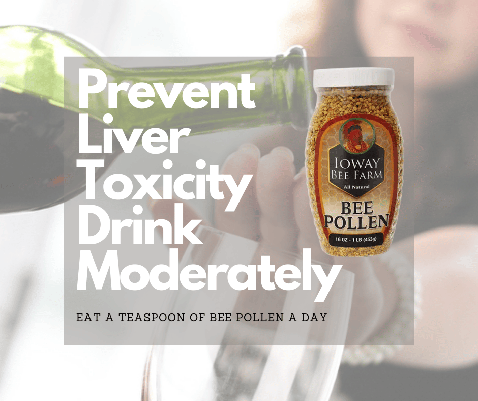 Prevent Liver Toxicity Drink Moderately Eat a teaspoon of bee pollen a day